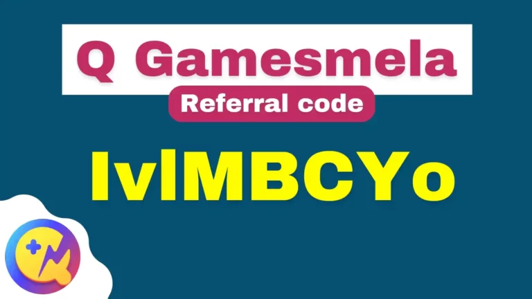 Q gamesmela referral code “IVLMBCYO” डालकर ₹5 और 100 coins तक कमाएं