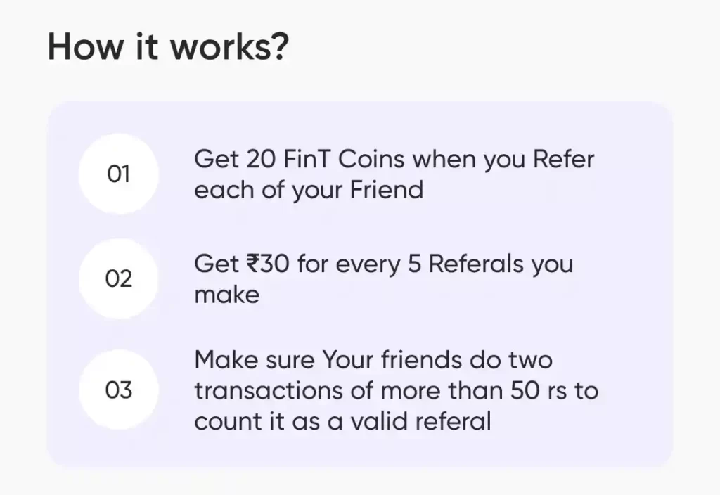 Fint app referral program 