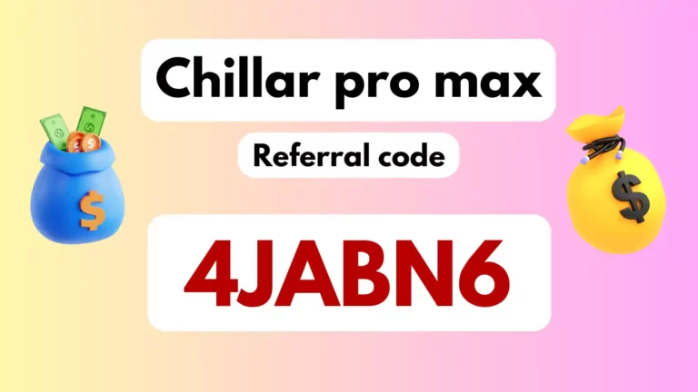 Chillar pro max referral code “4JABN6” डालकर ₹5 signup bonus कमाएं